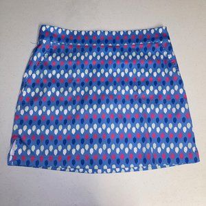 Like New Blue/Pink/White Pattern Vineyard Vines Golf Skort